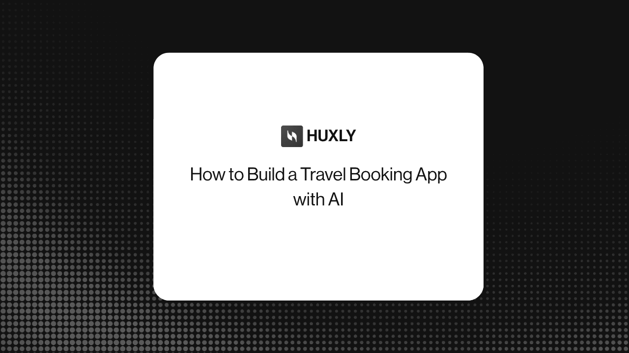 How to Build a Travel Booking App with AI